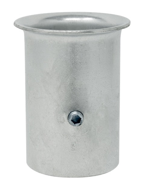 Leg Socket, Zinc Plated, for 1⅝" Round Tubing, 2⅞" Tall