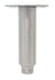 Equipment Leg, Stainless Steel, 1⅝" x 6", with Mounting Plate