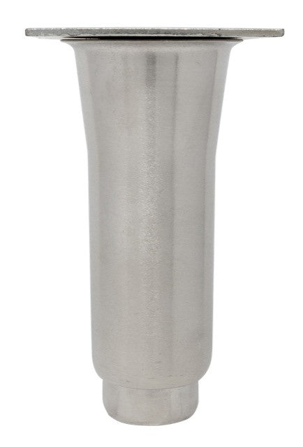 Equipment Leg, HD, Stainless Steel, 2" x 6", with Mounting Plate