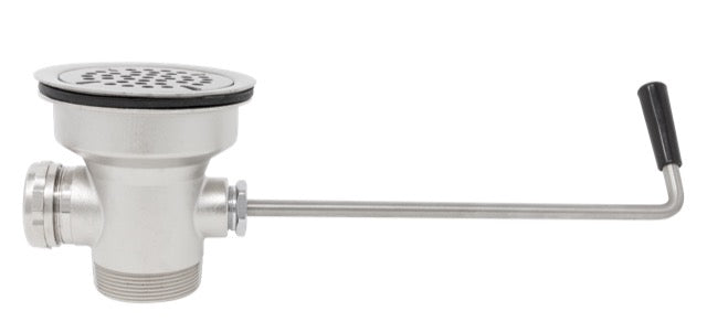 Twist Handle Waste, Zinc Body, 1½" NPT or 2" NPT with Overflow Assembly