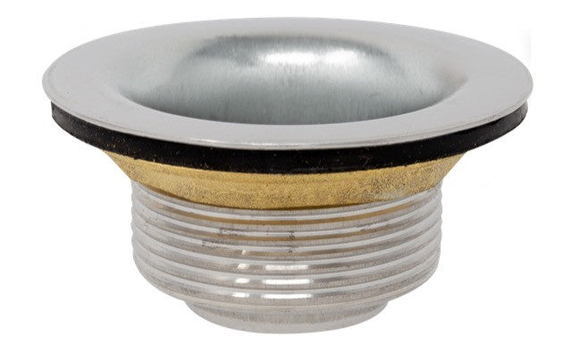 Basket Drain, Stainless Steel, 1½", Brass Locknut